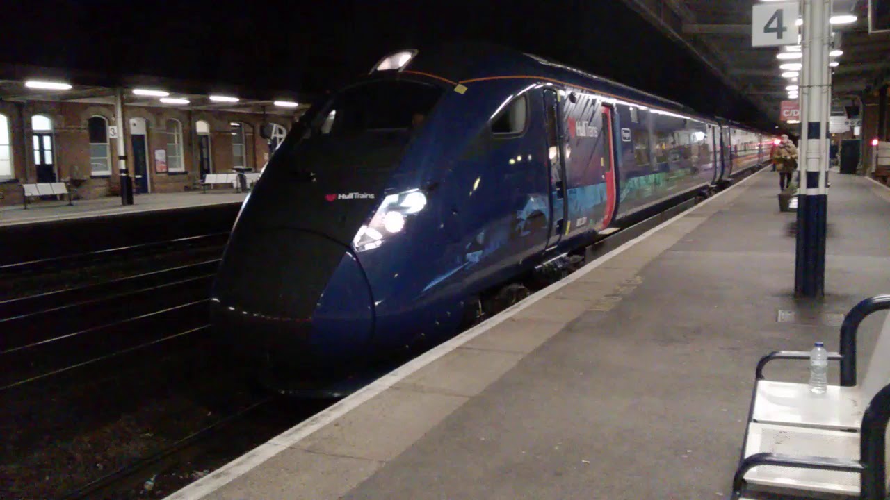 802301 Hull Train leaving Doncaster railway station YouTube