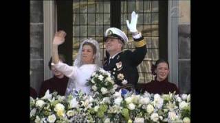 Huwelijk Prins van Oranje en Máxima Zorreguieta: balkonscène (2002)