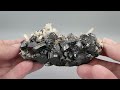 Quartz and pyrite on sphalerite from Kosovo – cabinet size