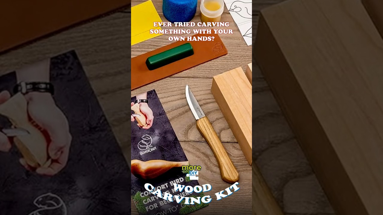 Whittle Your First Masterpiece | DIY Wood Carving Kit for Beginners – Relaxing & Creative Craft!