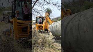 jcb loading work with tractor lover #farming #villagerlifestyle #automobile #shorts
