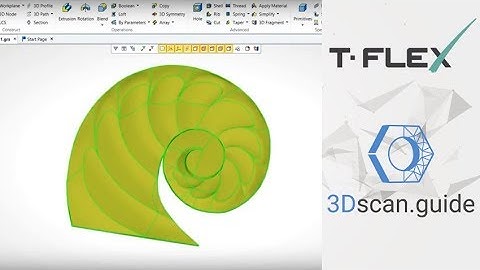 T-Flex, video 2. Reverse engineering of Organic forms. 3D scan processing