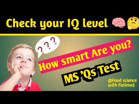 IQ test Test your IQ level and general knowledge - YouTube