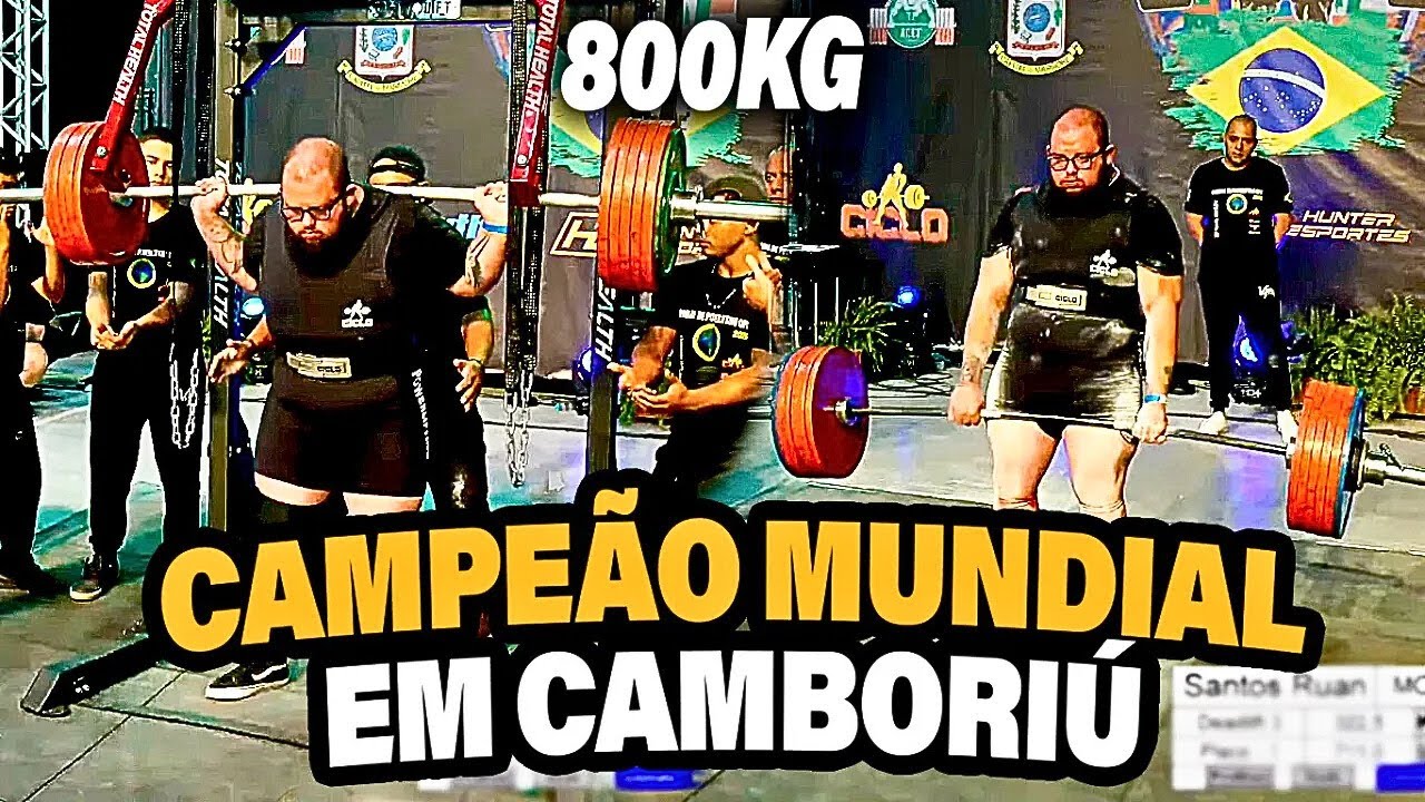 CAMPEÃO MUNDIAL DE POWERLIFTING 2025 NA CATEGORIA DO BITELO
