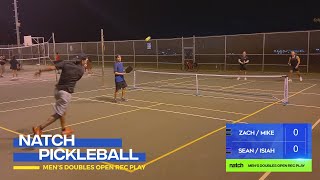 Pickleball Men's Doubles Rec Play feat. Sean/Isiah vs Zach/Mike