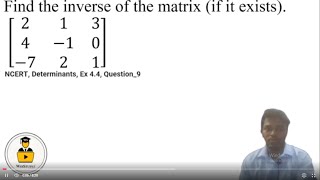 Class 12 NCERT Maths | Ch 4: Determinants| Ex 4.4 Q9 Solution screenshot 5