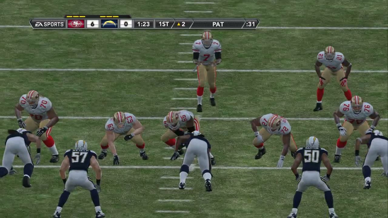 Madden 12 RPCS3 Frank Gore Stiff arm