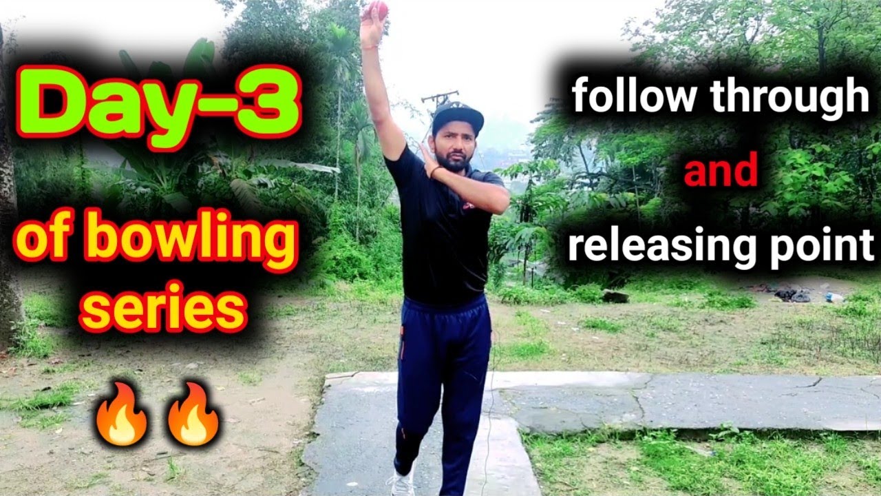 Day3 of fast bowling series for fast bolwers follow through releasing point kaise theek kare