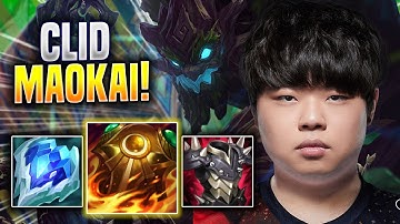 CLID TRIES MAOKAI WITH NEW REWORK! - FPX Clid Plays Maokai JUNGLE vs Kindred! | Season 2022