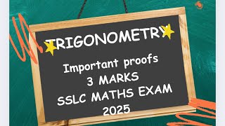 Sslc Maths 8080 Trigonometry