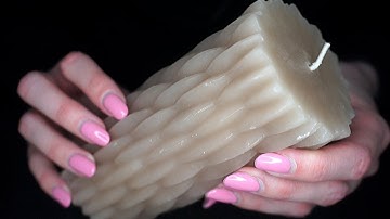 ASMR with Textured Candles | Scratching on Wax Candles (No Talking)