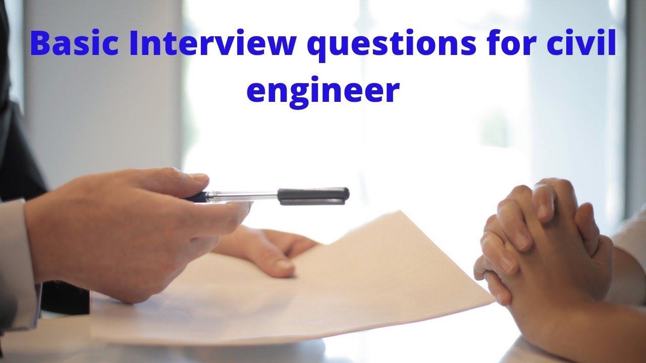 Basic Interview question for civil engineers || civil engineering - YouTube