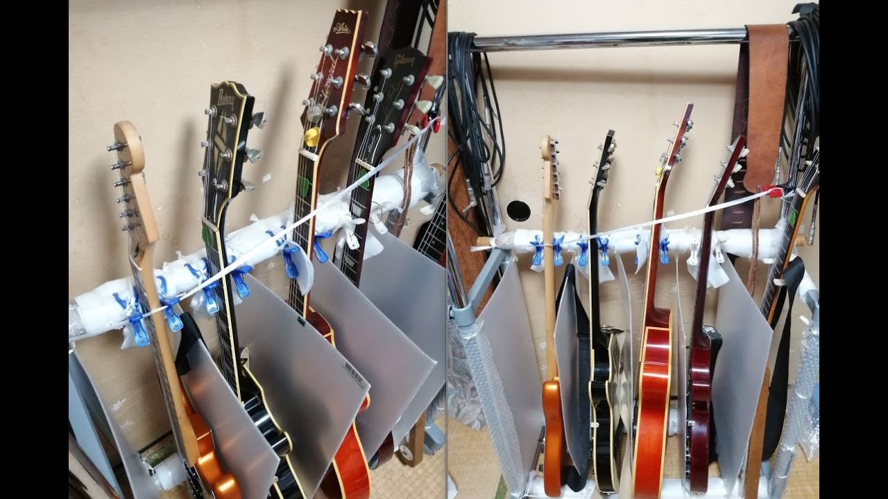 Diy パイプハンガーで作るギタースタンド 自作 Youtube