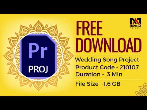 Free Download Wedding song Project for Adobe Premiere Pro | Roz Tum Se #freeweddingprojects - video from Mantra Adcom