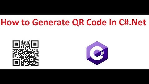 How To Generate QR Code In C# .net Framework
