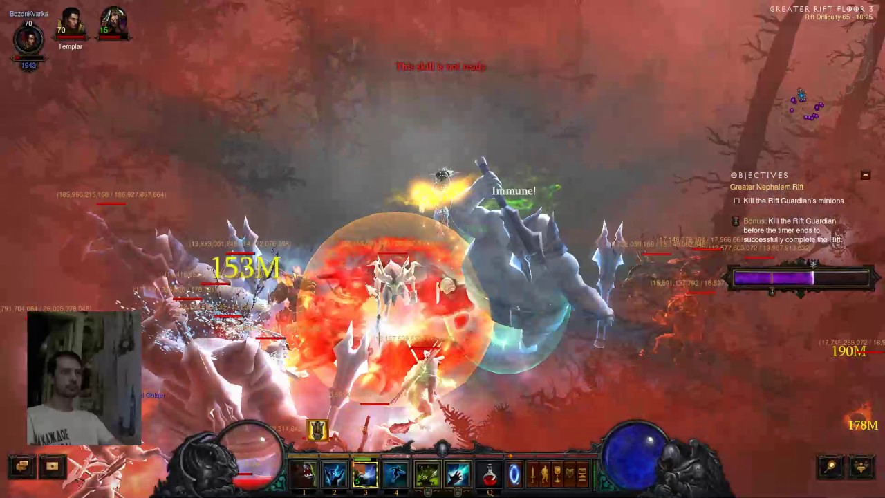 Diablo 3 2.4.3 PTR LoN Witch Doctor test runs after last hotfixes stream nik4kin 1080@60
