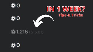How I got 2k ROBUX in 1 WEEK! (Tips & Tricks) screenshot 1