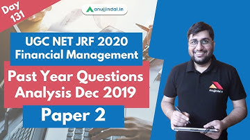 5 MCQs | Paper 2 | Financial Management | UGC NET JRF 2020 | Day 131 - by Shubham Sir