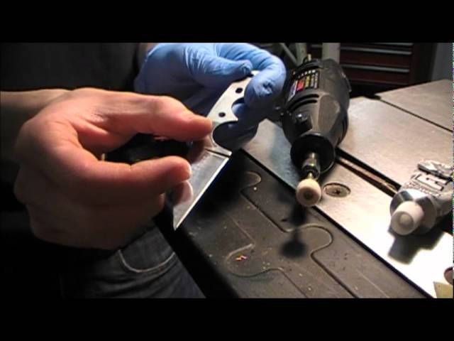 How to: Polishing knife blades (From bead blast to satin) 