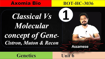 Fine structure of gene| Genetics| 3rd Sem Botany| GU | Dr. Rajib Borah| Assamese| Axomia Bio