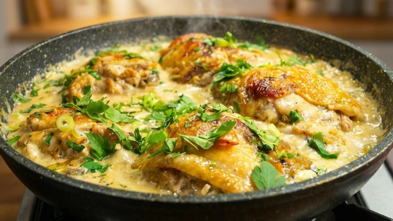Better than Restaurant! Mushroom Garlic Chicken