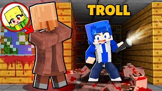 Mel Giả Làm Dân Làng Vô Diện Troll Làng Sinh Tố Trong Minecraft
