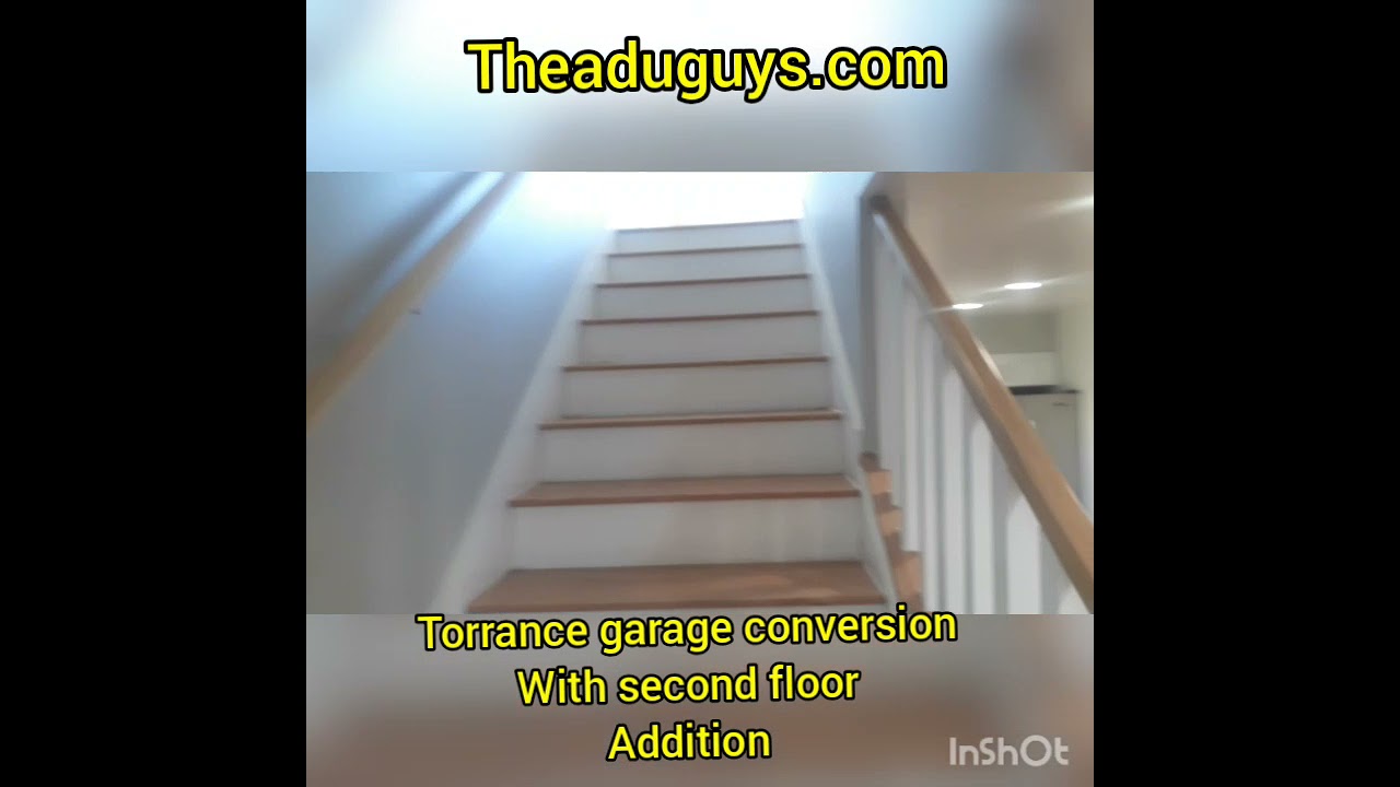 Torrance garage conversion with a second floor addition ADU The ADU