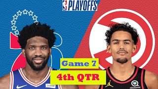 Atlanta Hawks Vs Philadelphia 76Ers Full Highlights 4Th Quarter Game 7 Nba Playoffs 2021