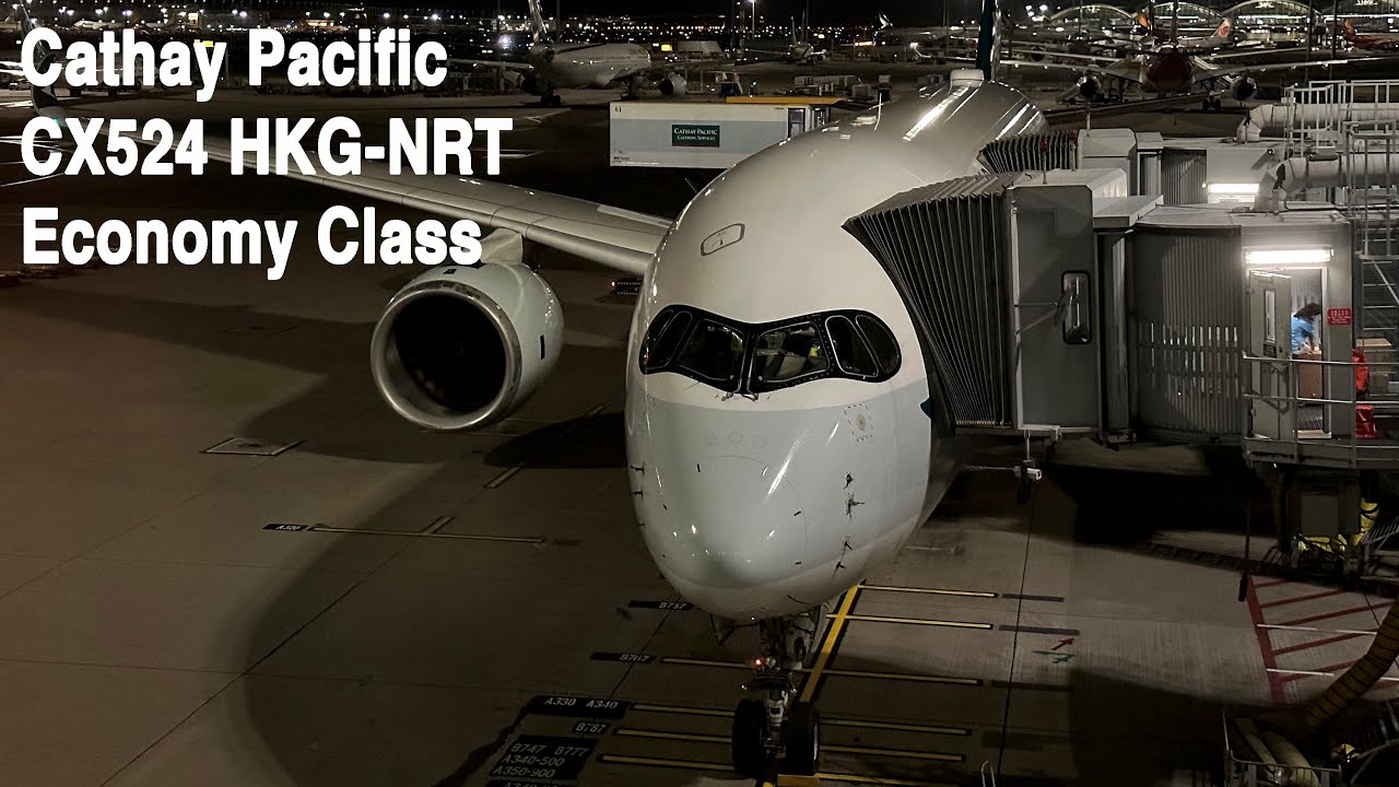 Cathay Pacific CX524 Hong Kong - Tokyo Narita Economy Class Flight