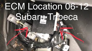 Location & How To Remove ECU ECM Computer 06 12 Subaru Tribeca