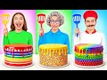 自分 vs おばあちゃんの料理チャレンジ | クールなクリエイティブハック Multi DO Challenge