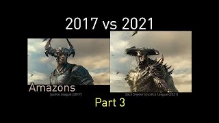 Zack Snyders Justice League, Amazons Vs Steppenwolf, Side-By-Side Comparison Part 3