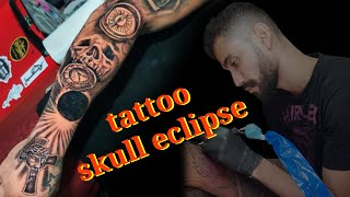 Tattoo Eclipse skull e cover up