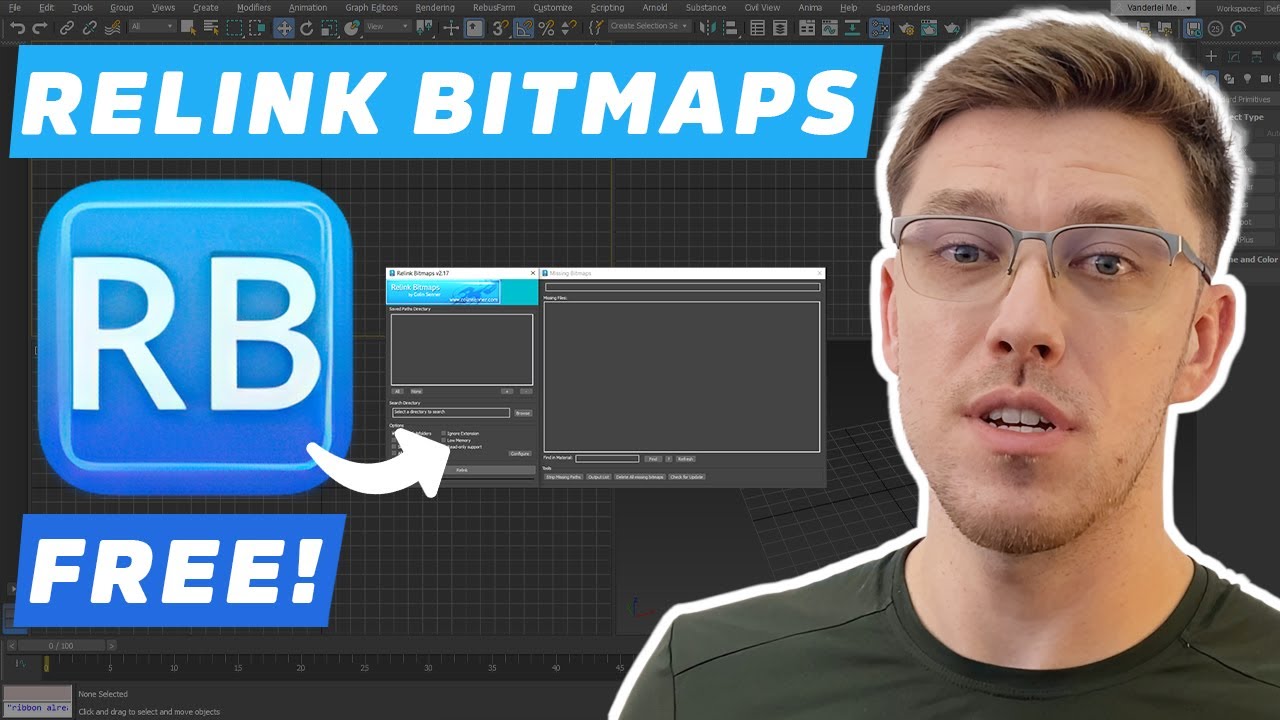 Como encontrar texturas não encontradas no 3Ds Max | Como usar Relink ...