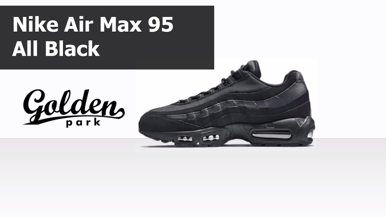 air max 95 all black on feet