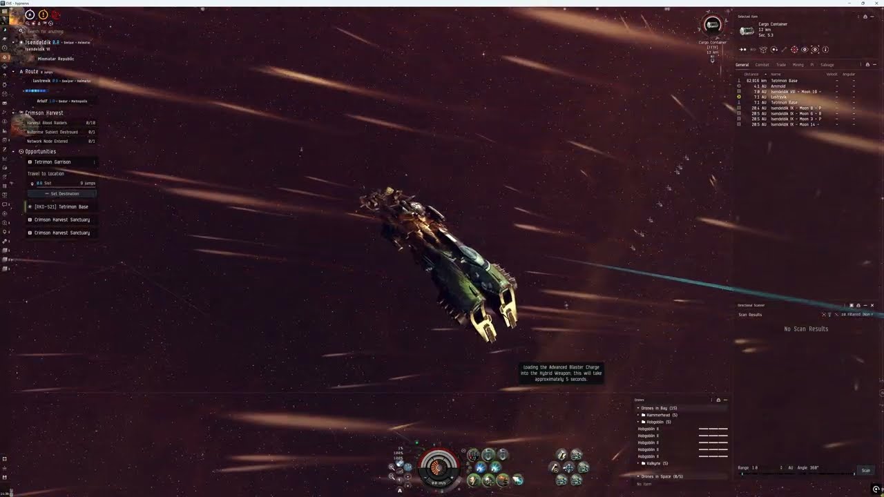 EVE Online: Crimson Harvest(The event Ver.2025) in a Tetrimon Base site, Kronos