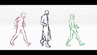 Blender Test Animation - Walking Cycle