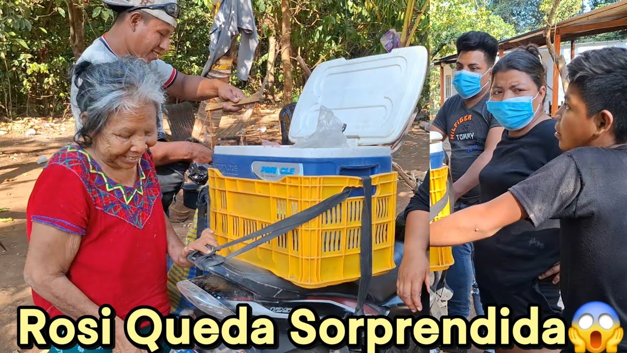 ❤️Doña Natalia Camina A Aver Los Enormes Pescados🥹Rosi Complase los antojitos