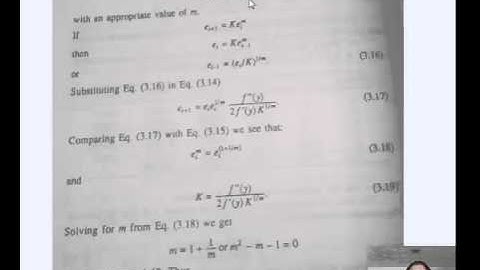 order of convergence of secant method