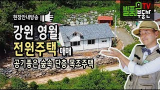 강원도 영월 전원주택매매 공기 좋은 숲속 부담없는 단층주택 영월부동산  발품부동산TV