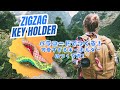 可愛すぎ！パラコードで作るジグザグキーホルダー～zigzag key holder～