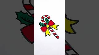 Candy canes Coloring Pages #art #shorts #youtubeshorts #love #life #beautiful #happy #newyear