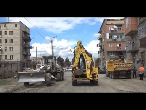 გორში საგზაო ინფრასტრუქტურის რეაბილიტაცია მიმდინარეობს 12.04.2019