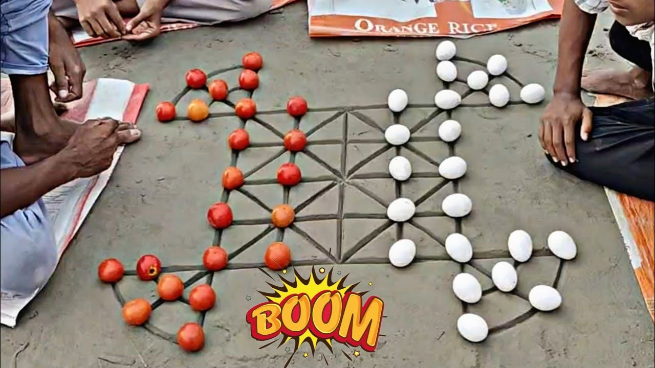 22 bead game | The old man defeated the young man | village game | challenge accepted 