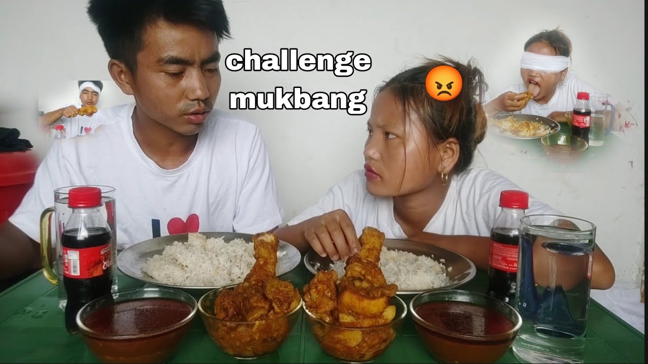 Challenge mukbang 😄 watch till end 😂