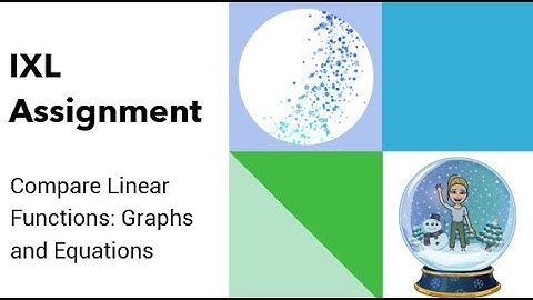 IXL - Compare Linear Functions: Graphs and Equations