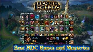 League Classic Best ADC Runes and Masteries Bot Lane Meta LoL League of Legends