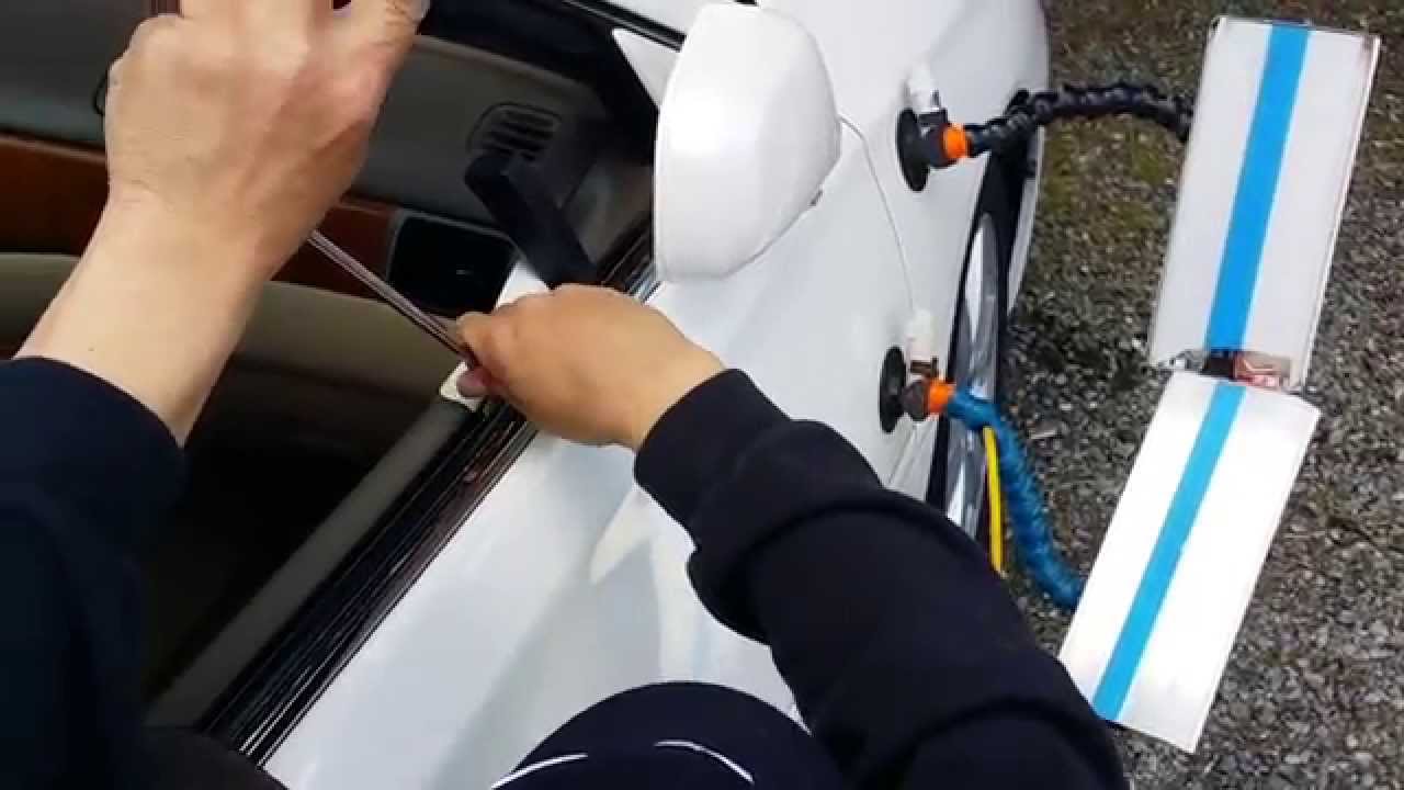 Exclusive paintless dent repair in action YouTube