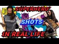 Testing shots of green arrow, Hawkey, and their plausibility in the real world