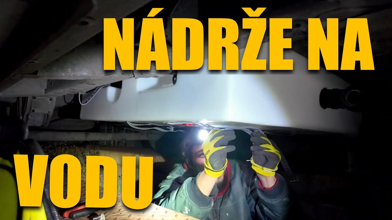 #11🚰 Voda v dodávke: montáž nádrží na čistú a odpadnú vodu